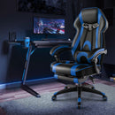 Gaming Chair Racing Style Swivel Chair with Footrest and Adjustable Lumbar Pillow by LJGDeals
