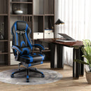 Gaming Chair Racing Style Swivel Chair with Footrest and Adjustable Lumbar Pillow by LJGDeals