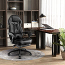 Gaming Chair Racing Style Swivel Chair with Footrest and Adjustable Lumbar Pillow by DirectDeals