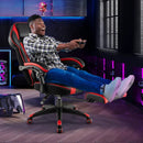 Gaming Chair Racing Style Swivel Chair with Footrest and Adjustable Lumbar Pillow by LJGDeals