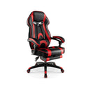 Gaming Chair Racing Style Swivel Chair with Footrest and Adjustable Lumbar Pillow by LJGDeals