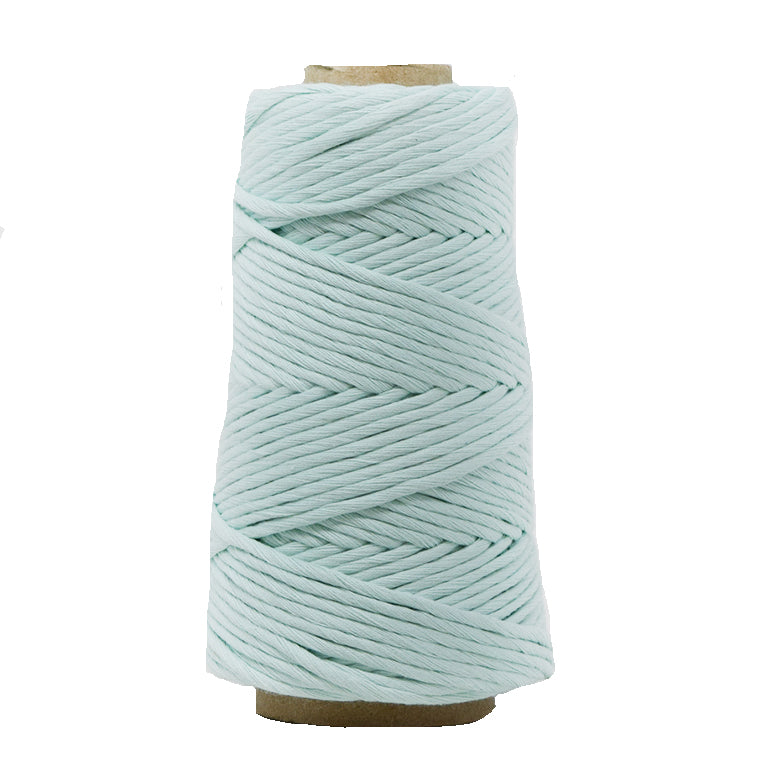 COMBED COTTON CONE 4 MM - AQUA COLOR