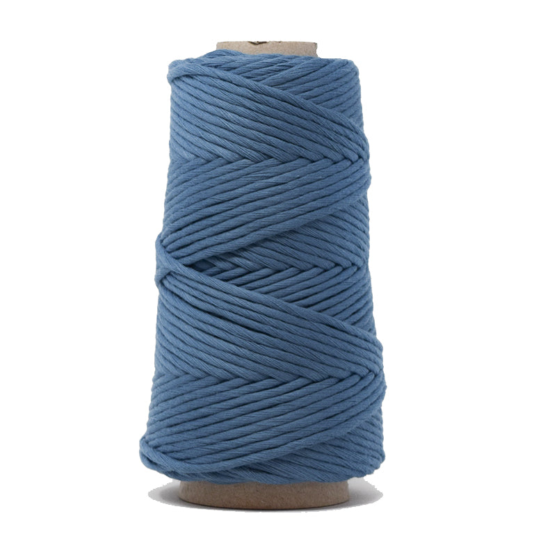 COMBED COTTON CONE 4 MM - BLUE COLOR