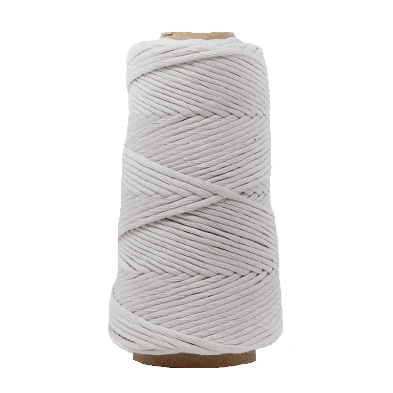 COMBED COTTON CONE 4 MM - LIGHT GRAY COLOR