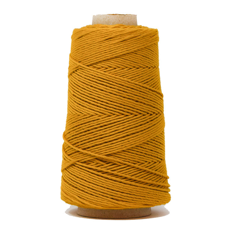 COMBED COTTON CONE 2 MM - OCHER COLOR