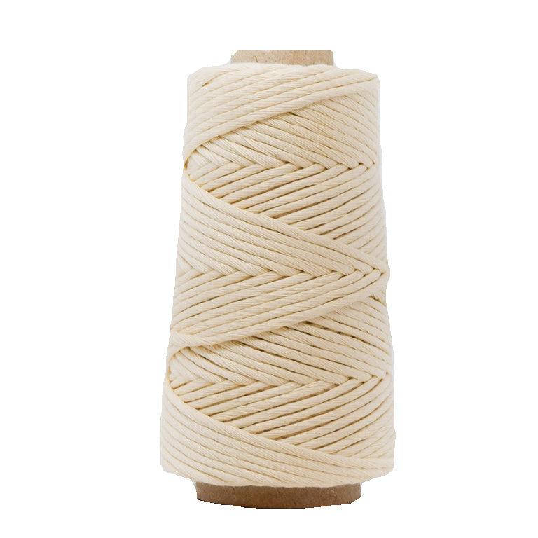 COMBED COTTON CONE 4 MM - CREAM COLOR (NEW SHADE)