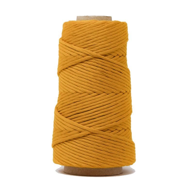 COMBED COTTON CONE 4 MM - OCHER COLOR