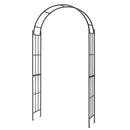 7.5 Feet Metal Garden Arch for Climbing Plants and Outdoor Garden Decor-Black by DirectDeals
