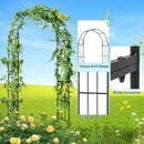 7.5 Feet Metal Garden Arch for Climbing Plants and Outdoor Garden Decor-Black by DirectDeals