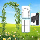 7.5 Feet Metal Garden Arch for Climbing Plants and Outdoor Garden Decor-Black by LJGDeals