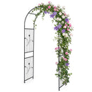 Garden Arch 87 Inches Tall Heavy Duty Metal Arbor Trellis Archway for Climbing Plants by LJGDeals