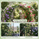 Garden Arch 87 Inches Tall Heavy Duty Metal Arbor Trellis Archway for Climbing Plants by DirectDeals