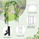 Garden Arch Arbor Trellis Patio Plant Stand Rack Archway-Black by LJGDeals