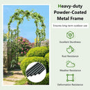 Garden Arch Arbor Trellis Patio Plant Stand Rack Archway-Black by LJGDeals