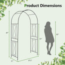 Garden Arch Arbor Trellis Patio Plant Stand Rack Archway-Black by LJGDeals