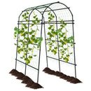 7.5 Feet Garden Arch Trellis with PE Coated Metal Structure by LJGDeals