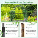 7.5 Feet Garden Arch Trellis with PE Coated Metal Structure by LJGDeals