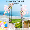 Outdoor Metal Garden Arch Trellis for Climbing Plants Grape Vine Flower by DirectDeals