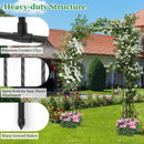 Outdoor Metal Garden Arch Trellis for Climbing Plants Grape Vine Flower by DirectDeals