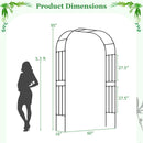 Outdoor Metal Garden Arch Trellis for Climbing Plants Grape Vine Flower by DirectDeals