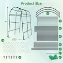 7.5 Feet Garden Arch Trellis with PE Coated Metal Structure by LJGDeals