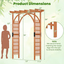 Garden Archway Arch Lattice Trellis Pergola for Climbing Plants and Outdoor Wedding Bridal Decor by LJGDeals