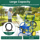 Garden Hose Reel Cart with 2 Wheels and Storage Basket by LJGDeals