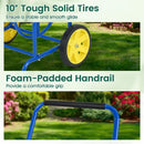 Garden Hose Reel Cart with 2 Wheels and Storage Basket by LJGDeals