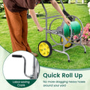 Garden Hose Reel Cart with 2 Wheels and Storage Basket by LJGDeals
