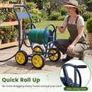 Garden Hose Reel Cart 4 Wheels Heavy-Duty Metal Water Hose Organizer Portable by LJGDeals