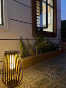 Garden Rattan Floor Lamp