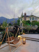 Garden Rattan Floor Lamp