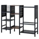 Garden Tool Organizer with Wooden Shelves for Garage and Shed by DirectDeals