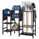 Garden Tool Organizer with Wooden Shelves for Garage and Shed by DirectDeals