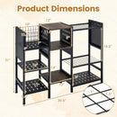 Garden Tool Organizer with Wooden Shelves for Garage and Shed by DirectDeals
