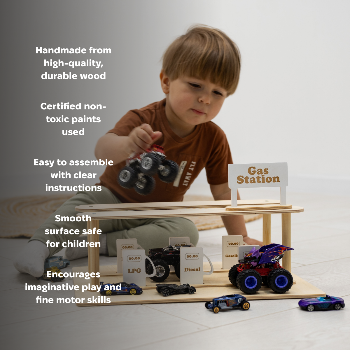 Wooden Gas Station Toy, photo 13 of 13