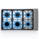 30/36 Inch Gas Cooktop with 4/6 Powerful Burners and ABS Knobs by LJGDeals