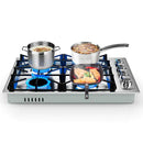 30/36 Inch Gas Cooktop with 4/6 Powerful Burners and ABS Knobs by LJGDeals