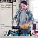 30/36 Inch Gas Cooktop with 4/6 Powerful Burners and ABS Knobs by DirectDeals