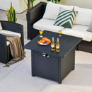50 000 BTU 32 Inch Square Propane Gas Fire Pit Table by LJGDeals
