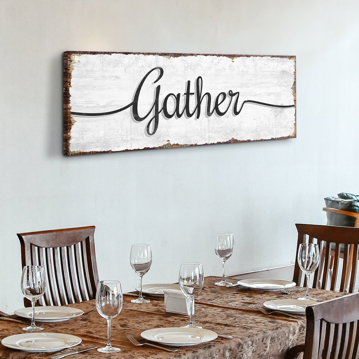 Gather Wall Art Sign, photo 2 of 7