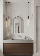 Black Arch Mirror - Brass Customized Bathroom Mirror