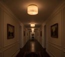 Round Rivage Alabaster Ceiling Lamp