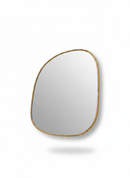 Antique Brass Asymmetrical Mirror - Irregular Brass Wall Mirror