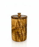 Olive Wood Spice Jar Salt Keeper w/Lid by Choixe