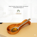 Olive Wood Spoon Rest by Choixe