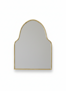 Arch Antiqued Brass Wall Mirror - Unlacquered Brass Mirror