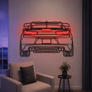 Camaro Back View Metal Neon Car Wall Art - MTN0073