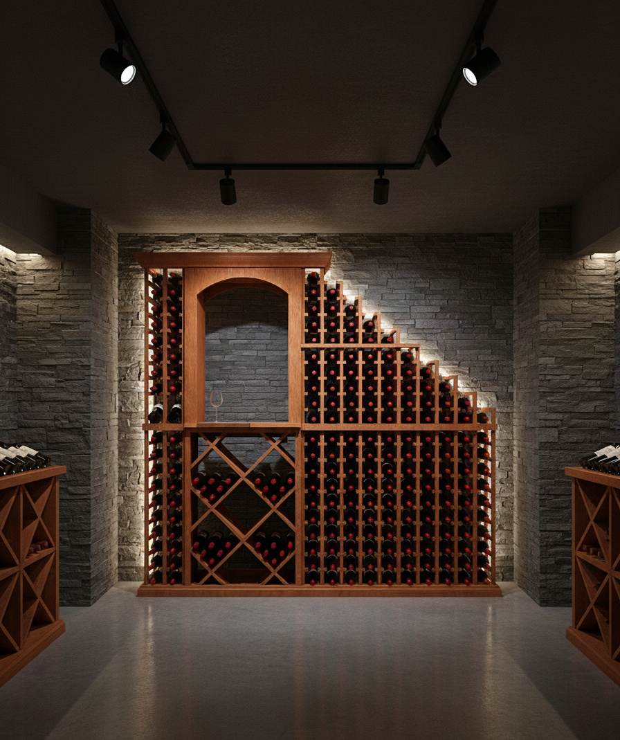 7 Foot Wine Cellar Storage System | 280 Bottle Capacity, photo 2 of 6