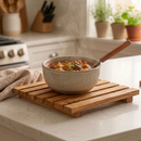 Olive Wood Pan Coaster Trivet by Choixe